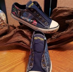 Ed Hardy Dark Blue Women’s Shoes Size 5 Blue Lady